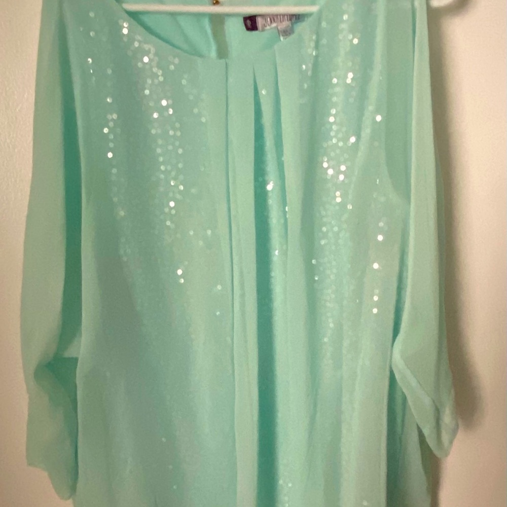 Beautiful. Sequined Jennifer Lopez Top